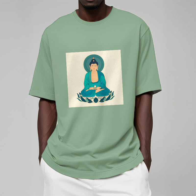 Buddha Stones Lotus Meditation Buddha Tee T-shirt - image 17