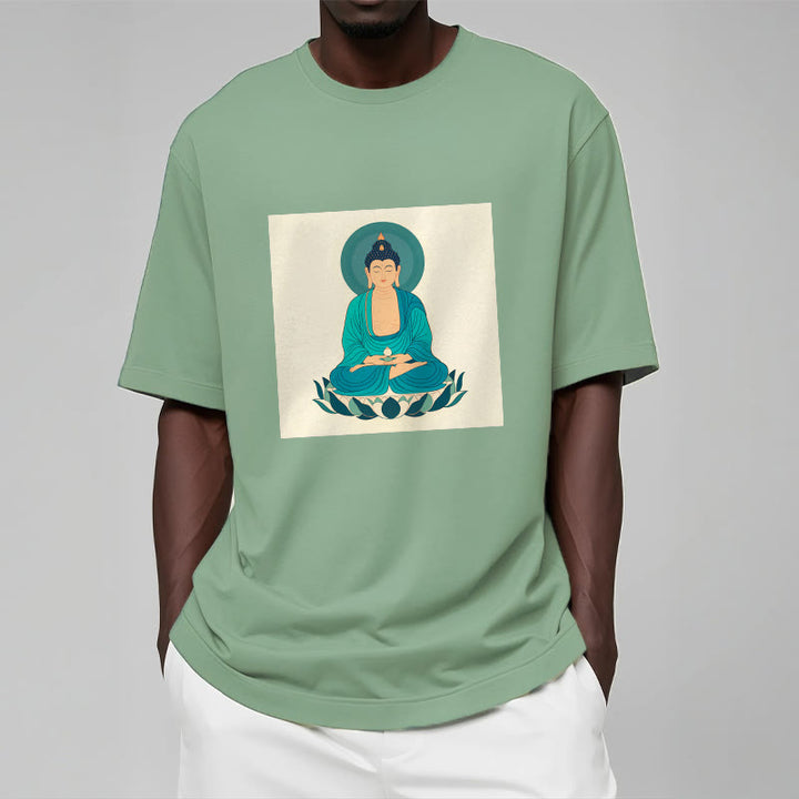 Buddha Stones Lotus Meditation Buddha Tee T-shirt - image 17