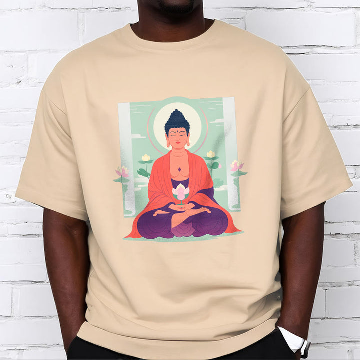 Buddha Stones Lotus Meditation Buddha Tee T-shirt - image 17