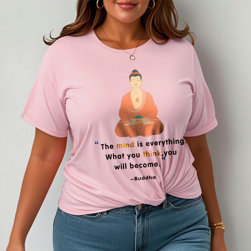 Buddha Stones The Mind Is Everything Meditation Buddha Tee T-shirt - image 4