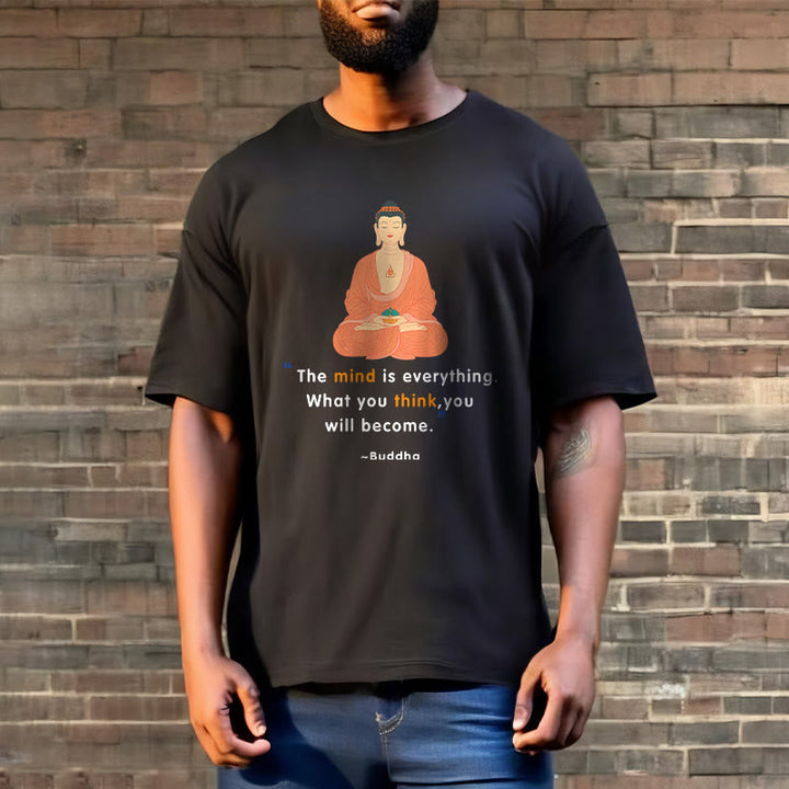 Buddha Stones The Mind Is Everything Meditation Buddha Tee T-shirt - image 7