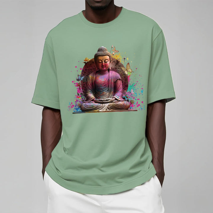 Buddha Stones Butterfly Meditation Buddha Tee T-shirt - image 14
