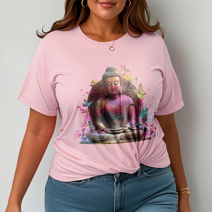 Buddha Stones Butterfly Meditation Buddha Tee T-shirt - image 12