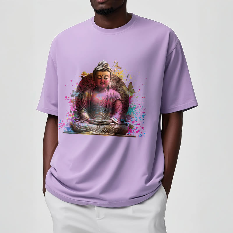 Buddha Stones Butterfly Meditation Buddha Tee T-shirt - image 16