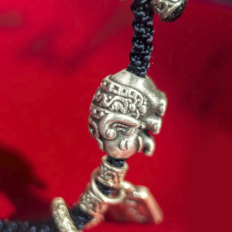 Buddha Stones 925 Sterling Silver Elephant Safe And Well Amulet Charm Strength Bracelet - image 11