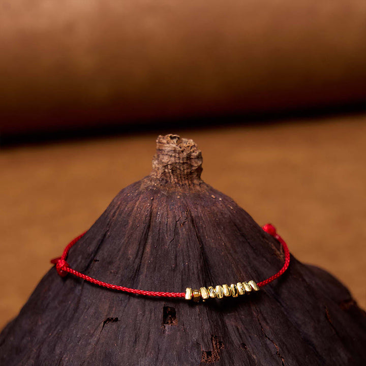 Buddha Stones Handmade 925 Sterling Silver Small Pieces Protection Braided Ultra-Thin Rope Bracelet - image 2