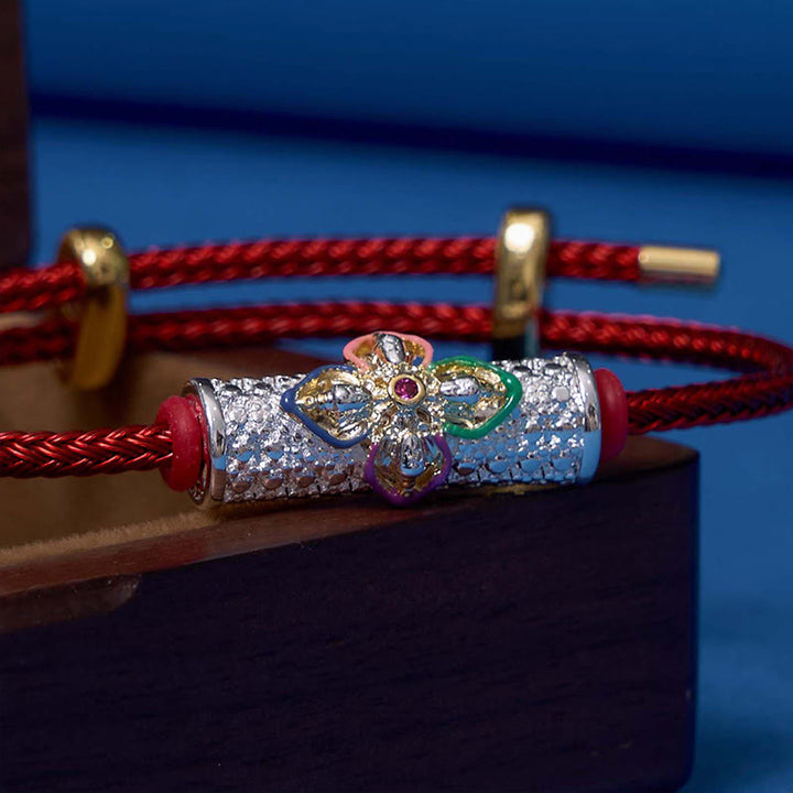 Buddha Stones Copper Luck Red String Bracelet - image 5