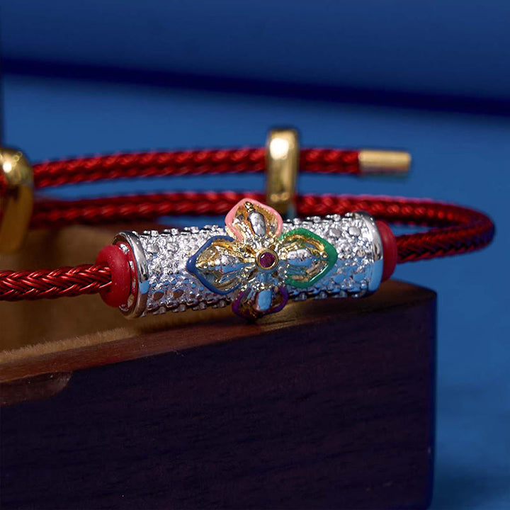 Buddha Stones Copper Luck Red String Bracelet - image 4