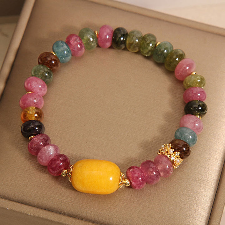 Buddha Stones Natural Tourmaline Topaz Positive Bracelet - image 2