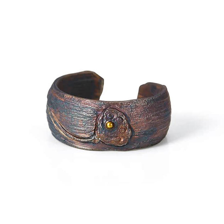 Buddha Stones Retro 999 Sterling Silver Copper Adjustable Protection Ring - image 3