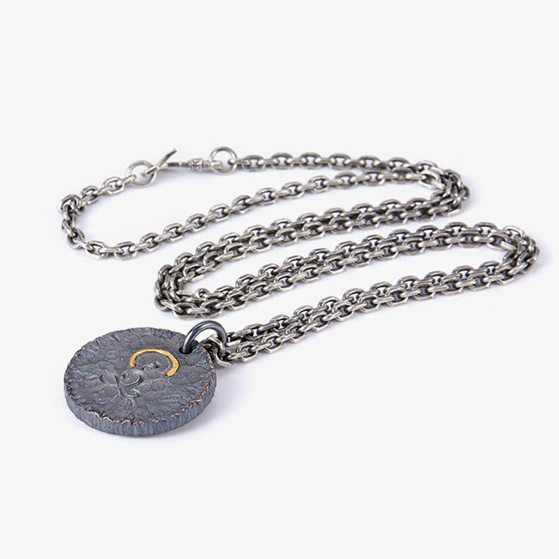 Buddha Stones 999 Sterling Silver 999 Gold 925 Sterling Silver Buddha Statue Lotus Necklace Pendant - image 8