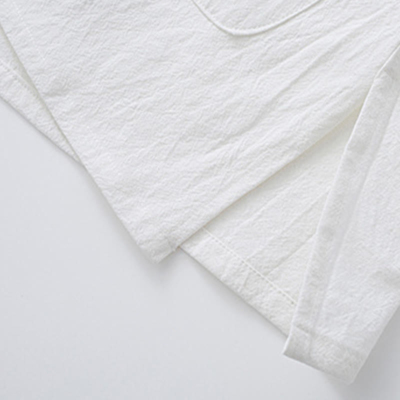 Buddha Stones Meditation Frog-Button Tang Long Sleeve Shirt Pants Men's Suit - image 8