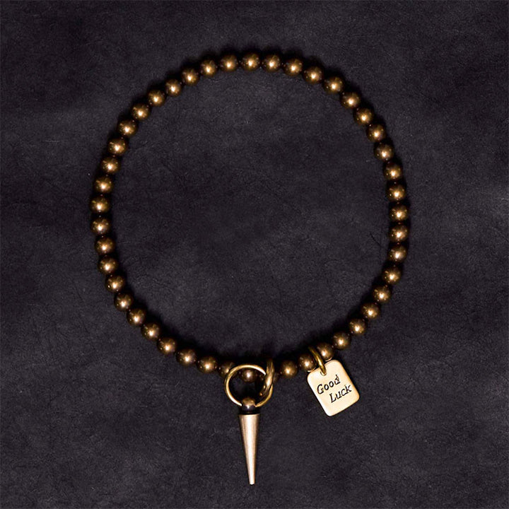 Buddha Stones Vintage Copper Brass Beads Fortune Balance Bracelet - image 1