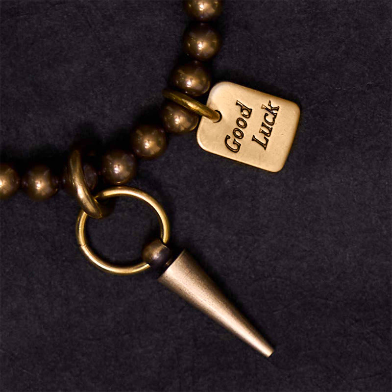 Buddha Stones Vintage Copper Brass Beads Fortune Balance Bracelet - image 3