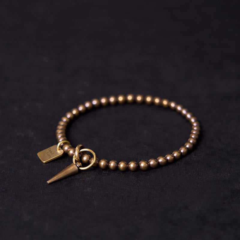 Buddha Stones Vintage Copper Brass Beads Fortune Balance Bracelet - image 2