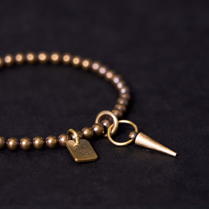 Buddha Stones Vintage Copper Brass Beads Fortune Balance Bracelet - image 6