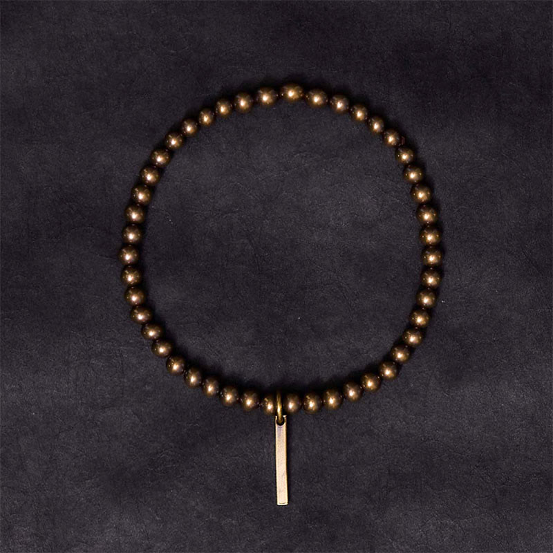 Buddha Stones Pure Copper Brass Beads Self Care Healing Bracelet - image 2