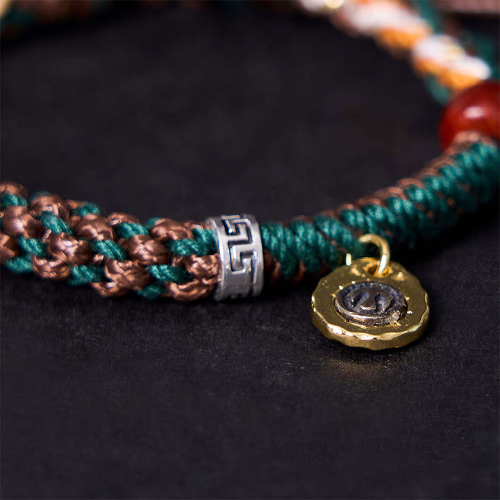 Buddha Stones "Cheers to Harmony and Blessings" Tibetan Rope Bracelet Includes Gift Message Card - image 11