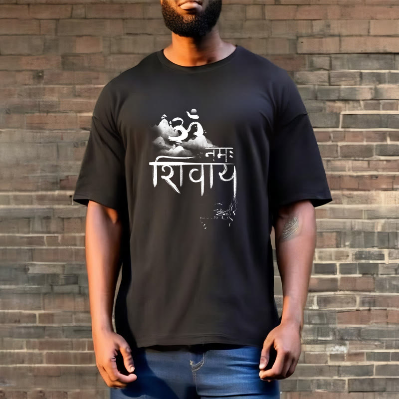 Buddha Stones OM NAMAH SHIVAYA Mountain Cotton Tee T-shirt - image 3