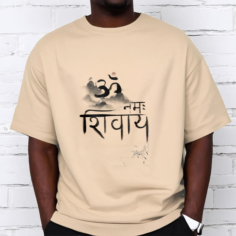 Buddha Stones OM NAMAH SHIVAYA Mountain Cotton Tee T-shirt - image 17