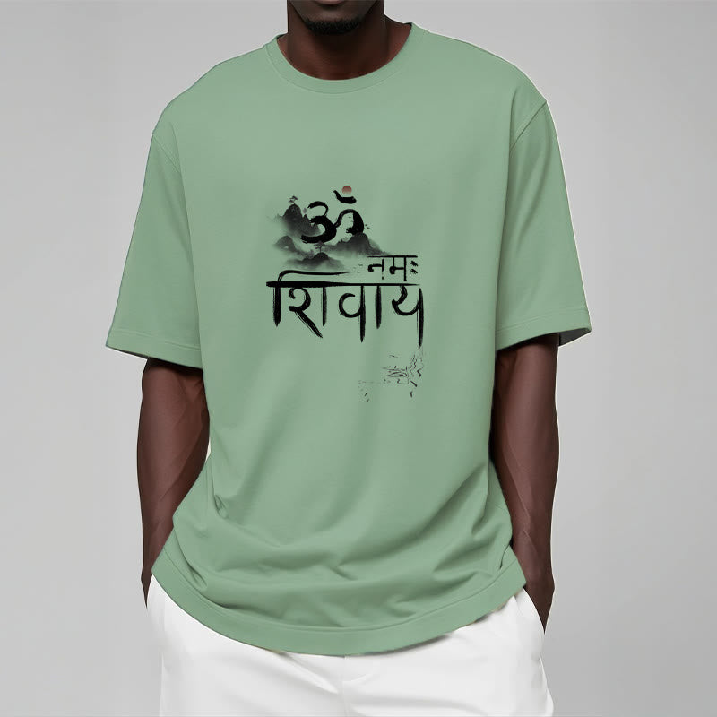 Buddha Stones OM NAMAH SHIVAYA Mountain Cotton Tee T-shirt - image 12