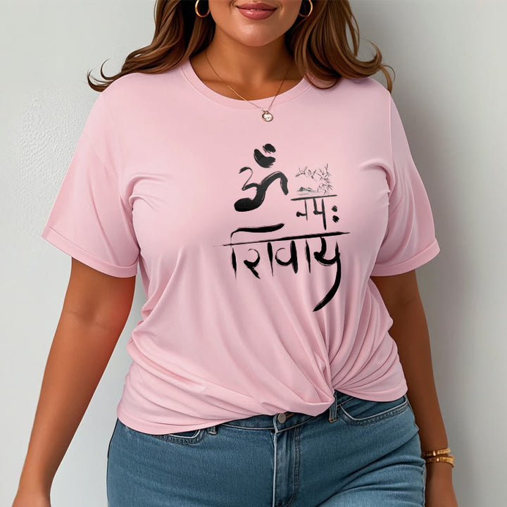 Buddha Stones OM NAMAH SHIVAYA Crane Bamboo Cotton Tee T-shirt - image 9
