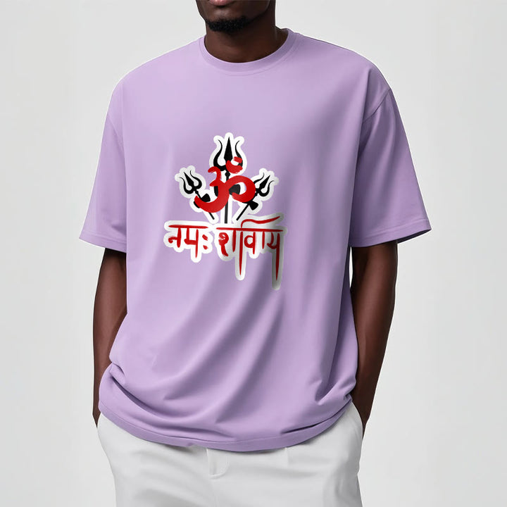 Buddha Stones OM NAMAH SHIVAYA Three Tridents Cotton Tee T-shirt - image 18