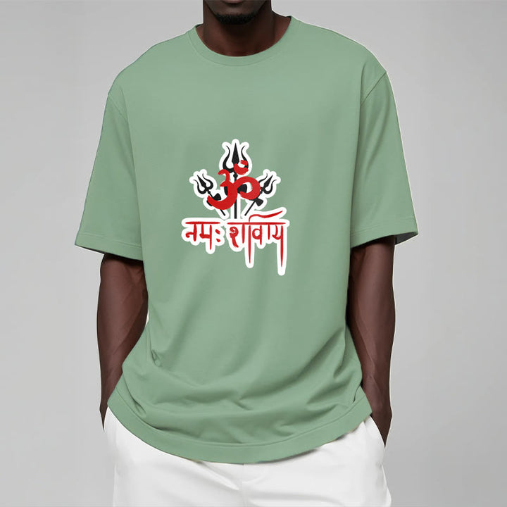Buddha Stones OM NAMAH SHIVAYA Three Tridents Cotton Tee T-shirt - image 16
