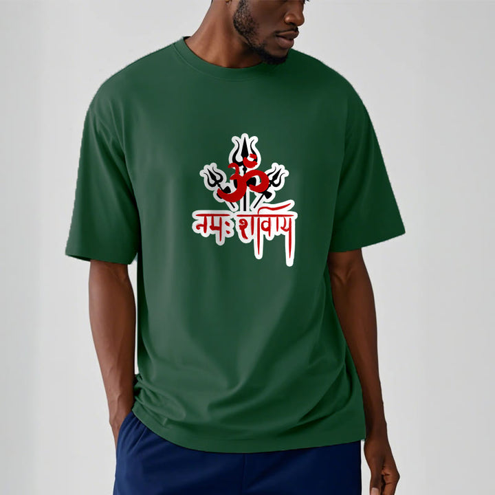 Buddha Stones OM NAMAH SHIVAYA Three Tridents Cotton Tee T-shirt - image 14