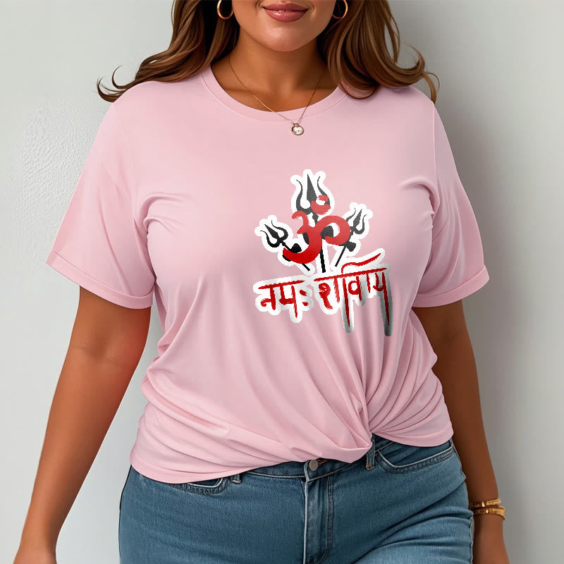 Buddha Stones OM NAMAH SHIVAYA Three Tridents Cotton Tee T-shirt - image 10