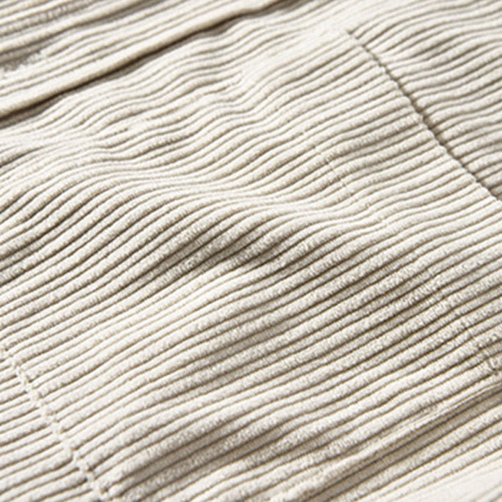 Buddha Stones Men's Long Sleeve Fleece Lined With Pocket Corduroy Comfortable Shirt - image 7