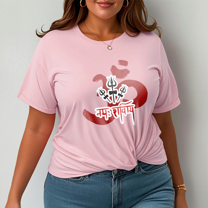 Buddha Stones OM NAMAH SHIVAYA Three Small Tridents Cotton Tee T-shirt - image 10