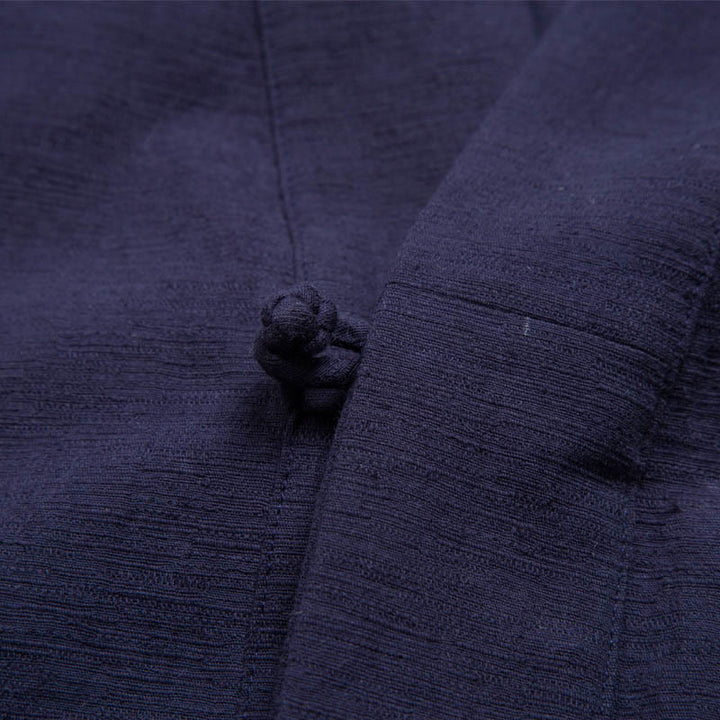 Buddha Stones Men's Short Sleeve Shirt With Pocket V Neck Cardigan Comfort Cotton Linen Shirt - image 9