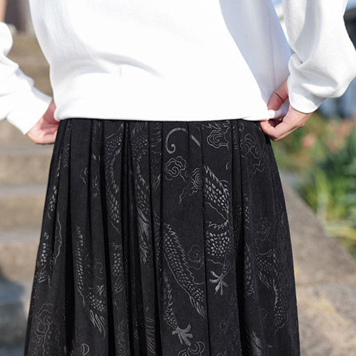 Buddha Stones Dragon Design Casual Plain Cotton Men's Pants With Pockets - image 19