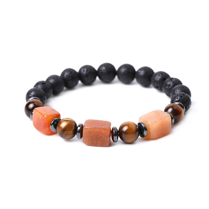 Buddha Stones Various Crystals Lava Rock Calm Bracelet - image 52