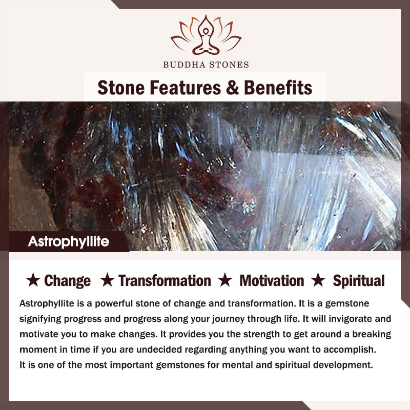 Buddha Stones Astrophyllite Transformation Bracelet - image 5