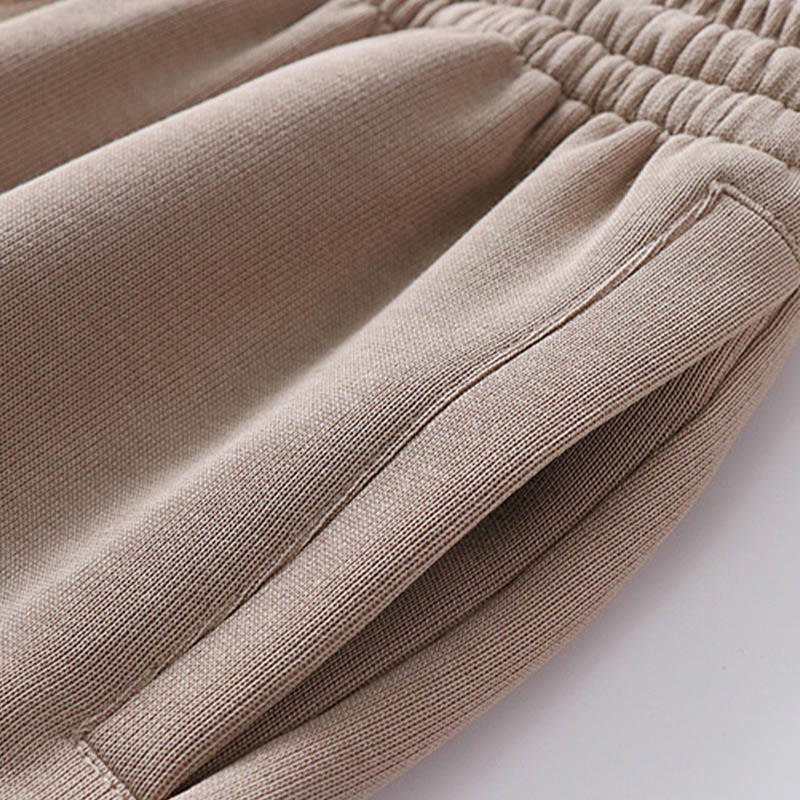 Buddha Stones Solid Color Cotton Fleece Drape Men's Pants With Pockets - image 9