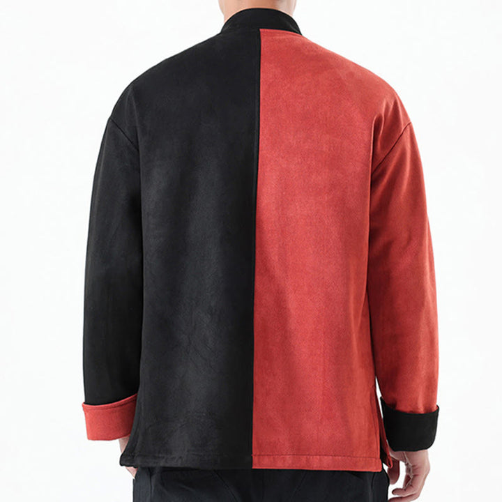 Buddha Stones Dragon Embroidery Casual Frog-button Cotton Men's Jacket Shirt Clothing - image 35
