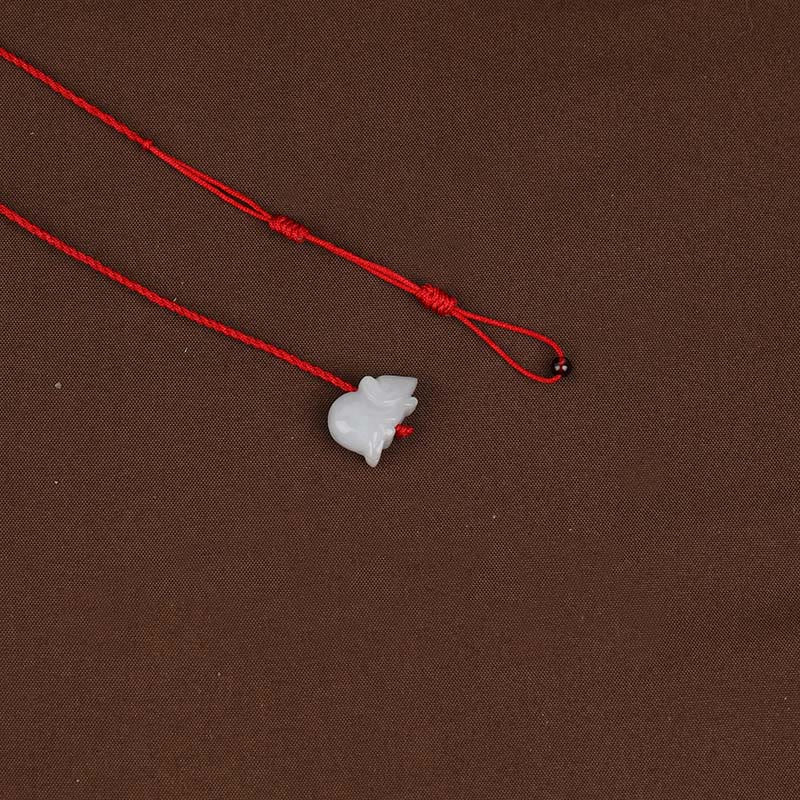 Buddha Stones Chinese Zodiac Natural Garnet Peace Buckle Blessing Red String Belly Chain - image 11