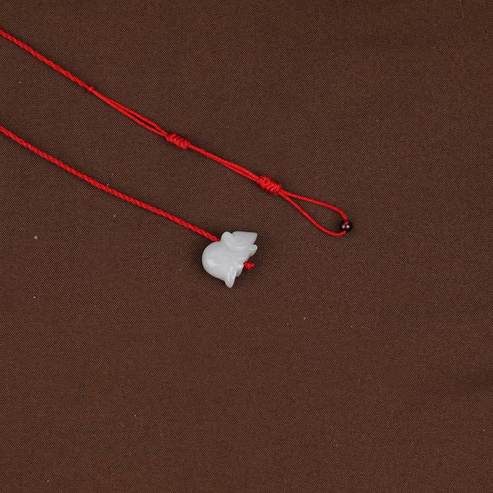 Buddha Stones Chinese Zodiac Natural Garnet Peace Buckle Blessing Red String Belly Chain - image 11