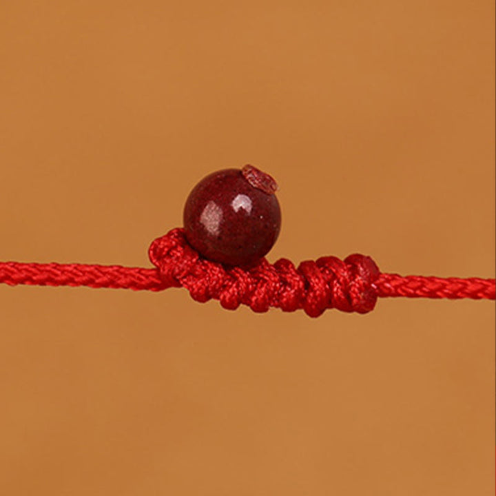 Buddha Stone 999 Solid Gold Red String Belly Chain - image 11