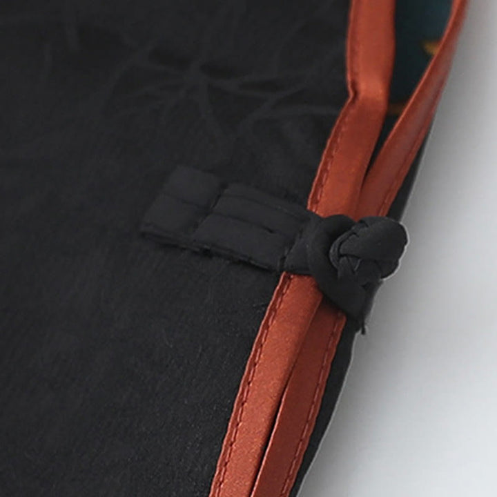 Buddha Stones Vintage Embroidery Jacquard Weave Flower Pattern Vest - image 6