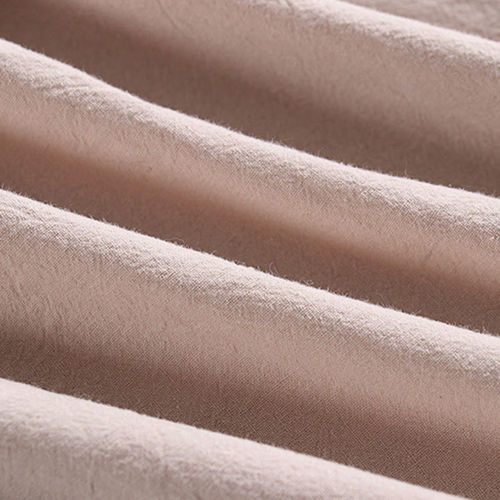 Buddha Stones Cross-Collars Cropped Bloomers Cotton Tang Suit Hanfu Top Pants Clothing Men's Set - image 8