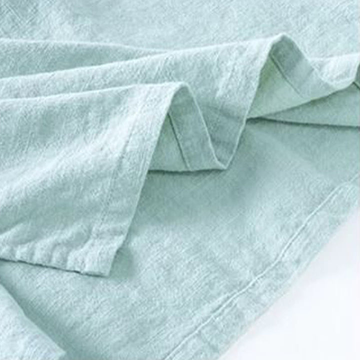 Buddha Stones Oblique Collar Knot button Cotton Loose Linen Clothing - image 7