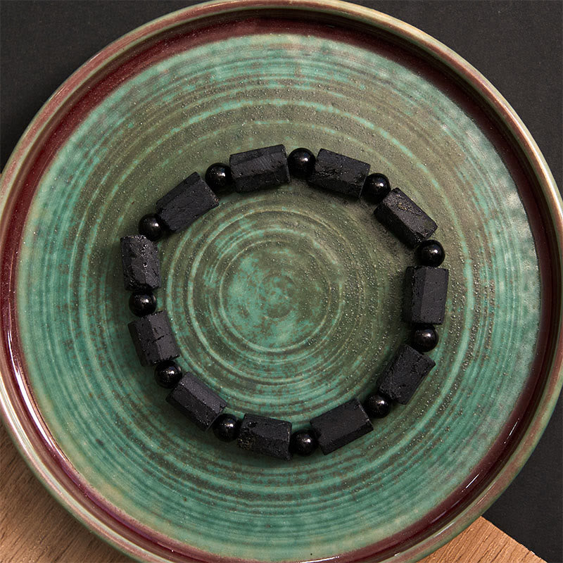Buddha Stones Black Tourmaline Wisdom Bracelet - image 6