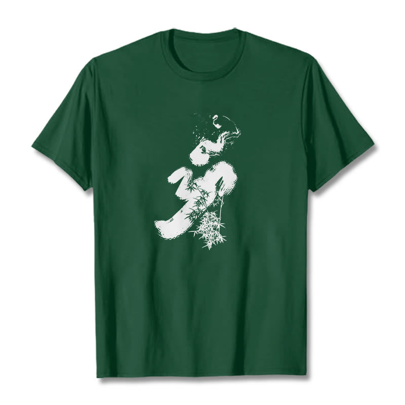 Buddha Stones OM Bamboo Ink Cotton Tee T-shirt - ForestGreen - 2XL - image 8