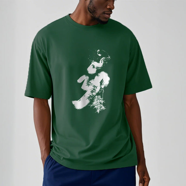Buddha Stones OM Bamboo Ink Cotton Tee T-shirt - image 9