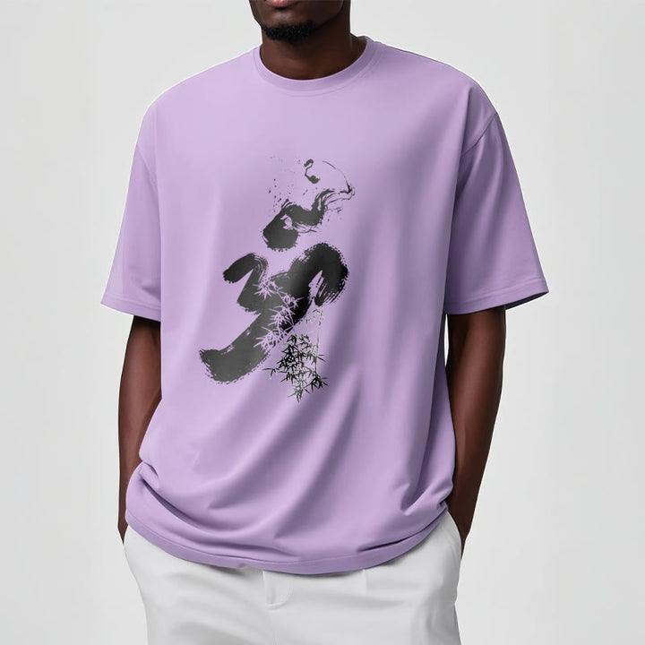 Buddha Stones OM Bamboo Ink Cotton Tee T-shirt - image 14