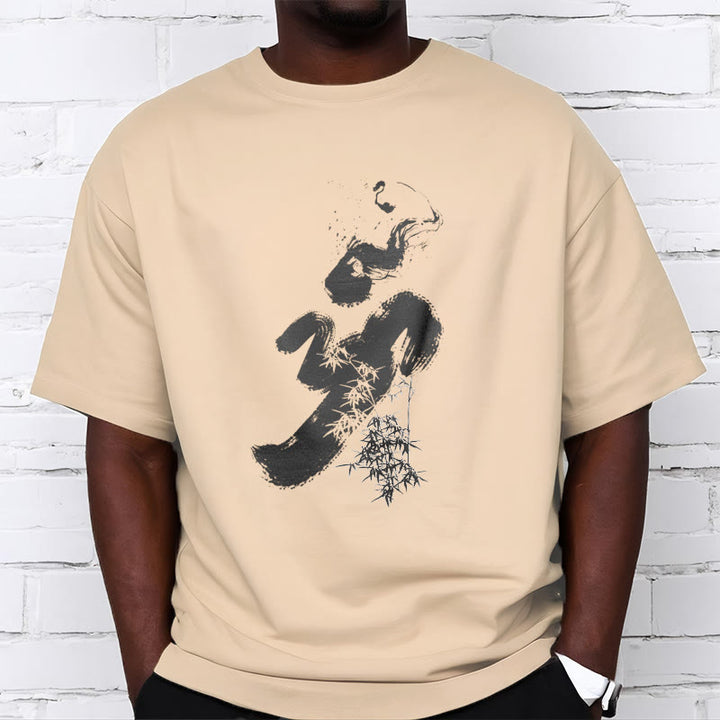 Buddha Stones OM Bamboo Ink Cotton Tee T-shirt - image 12