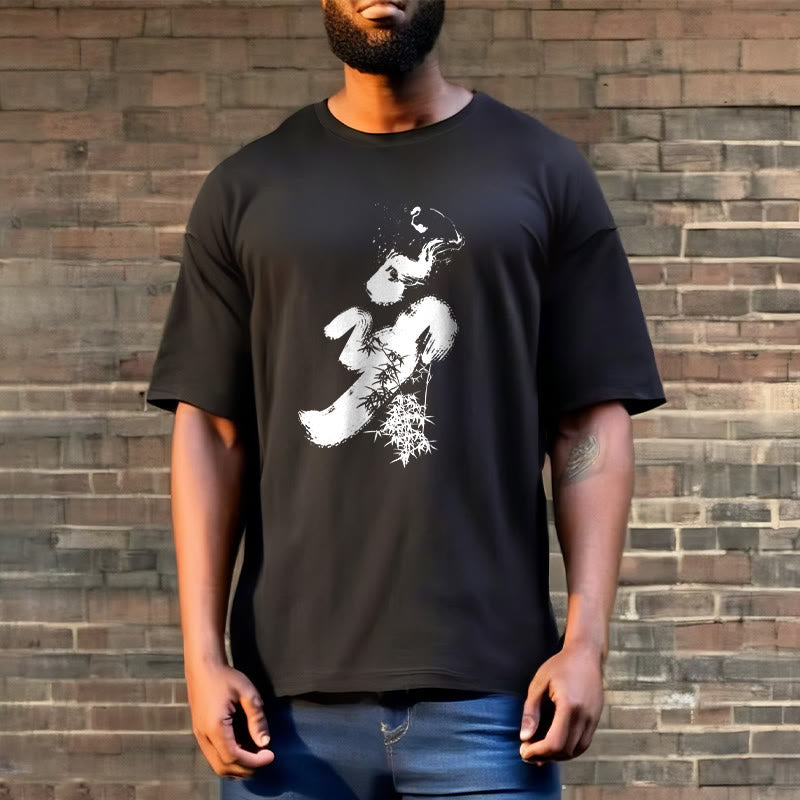 Buddha Stones OM Bamboo Ink Cotton Tee T-shirt - image 3